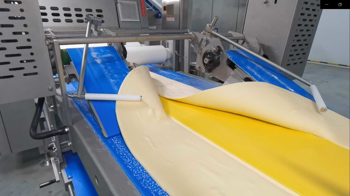 Margarine Fillings Dough Laminator Machine  Motor With Auto Fat Feeding System