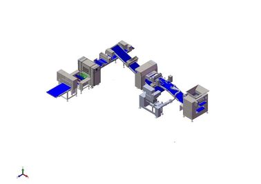 Automatic 1000kg/H Ciabatta Bakery Production Line Equipment